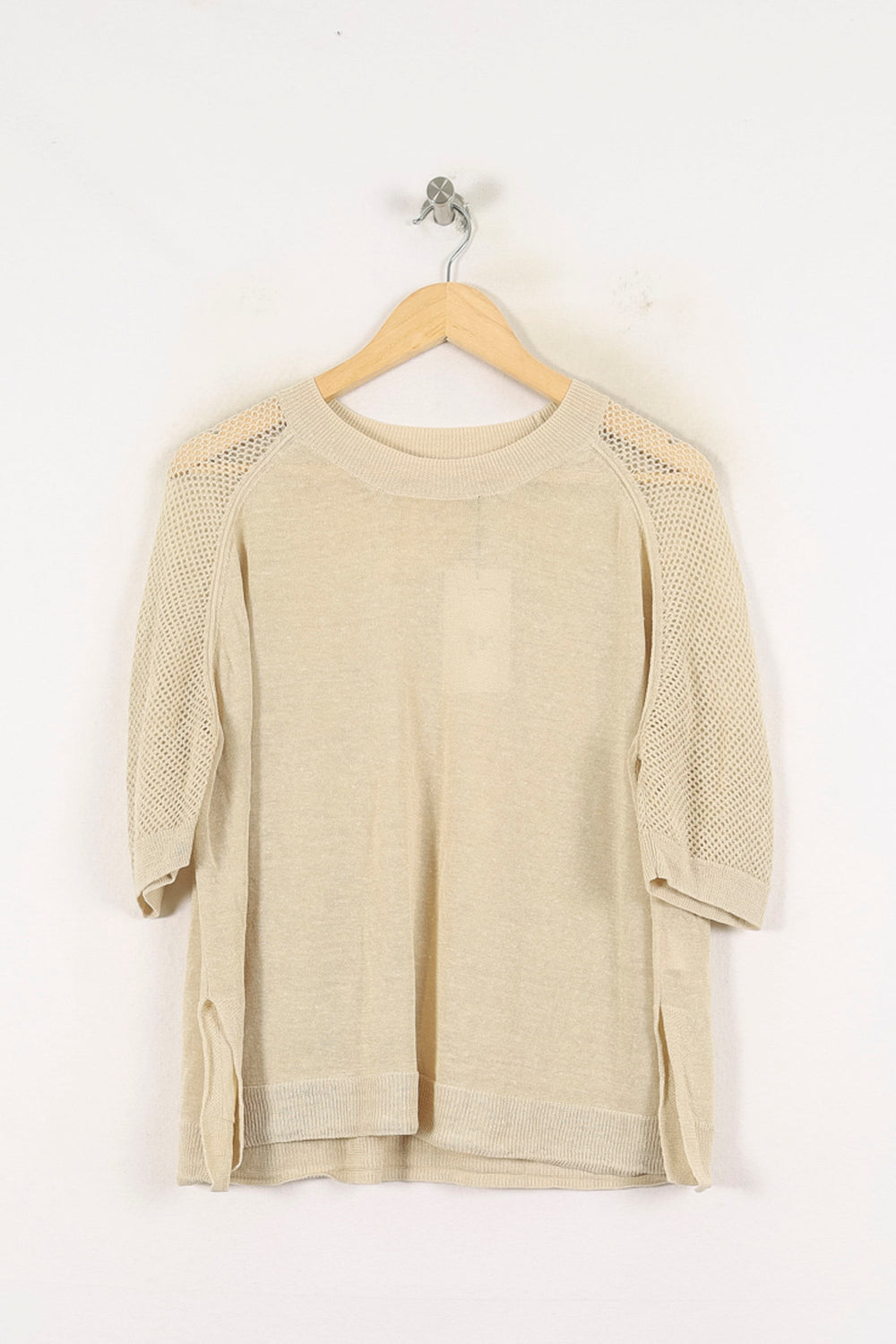 Pull Manches Courtes Beige - Taille M/38 de la marque Vanessa Bruno | PARAD56976 - Vendu par Paradigme - Image 2