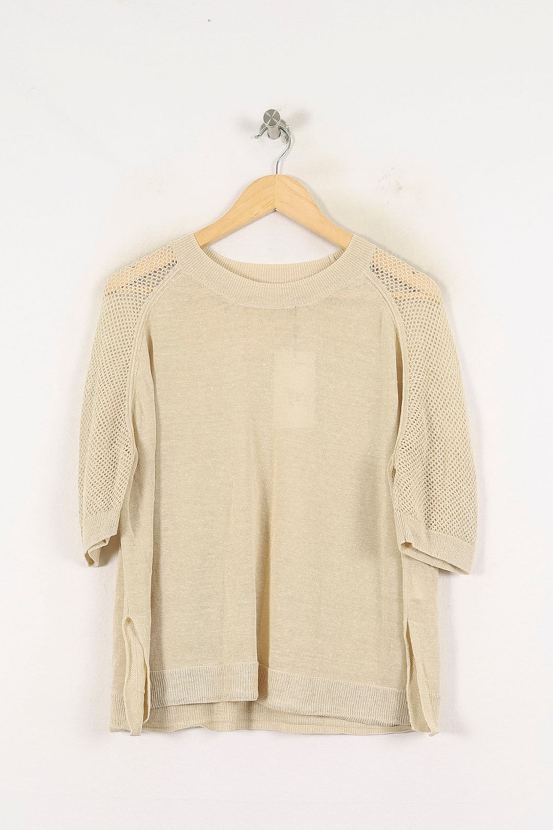 Pull Manches Courtes Beige - Taille M/38 de la marque Vanessa Bruno | PARAD56976 - Vendu par Paradigme - Image 2