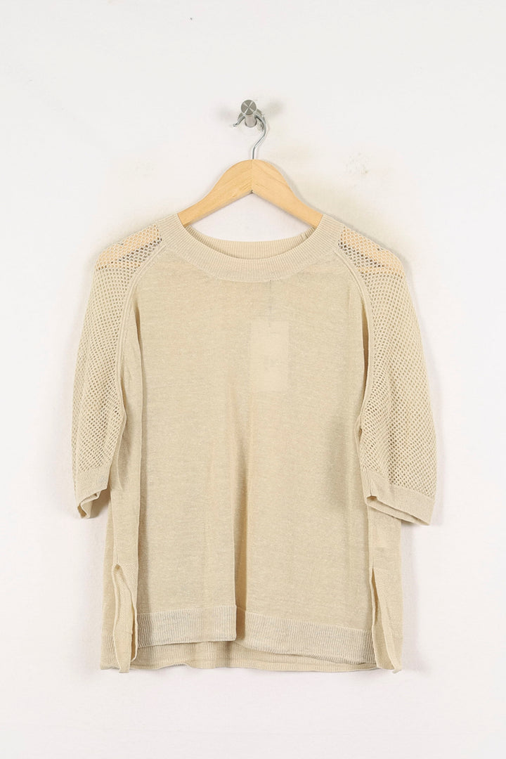 Pull Manches Courtes Beige - Taille M/38 de la marque Vanessa Bruno | PARAD56976 - Vendu par Paradigme - Image 2