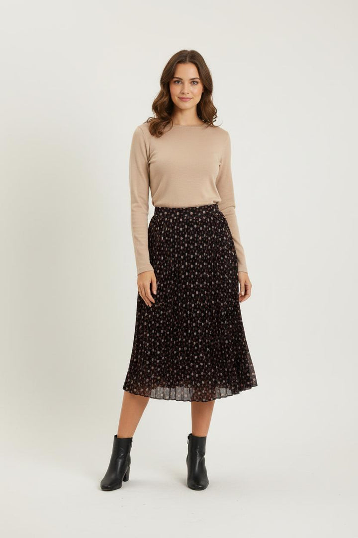 Jupe Longue Noire et Rouge - Taille L/40 de la marque Gerard Darel | PARAD56986 - Vendu par Paradigme - Image 1