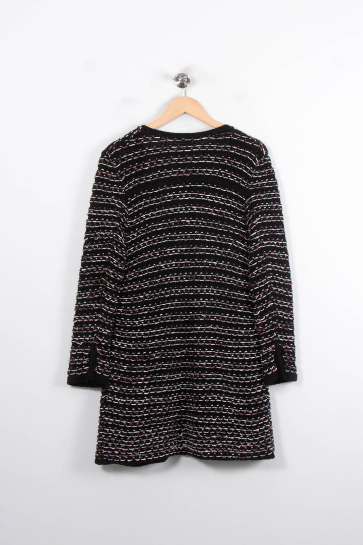 Cardigan Noir et Blanc - Taille L/40 de la marque Maje | PARAD57003 - Vendu par Paradigme - Image 4