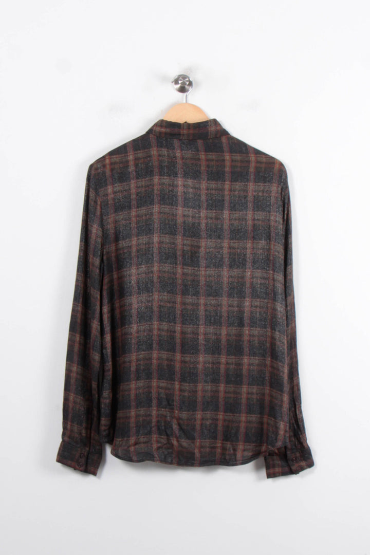 Chemise À Carreaux Grise et Marron - Taille XXXL/46 de la marque Liu Jo | PARAD57004 - Vendu par Paradigme - Image 4