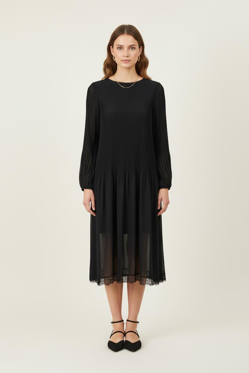 Robe Noire - Taille M/38 de la marque Maje | PARAD57010 - Vendu par Paradigme - Image 1