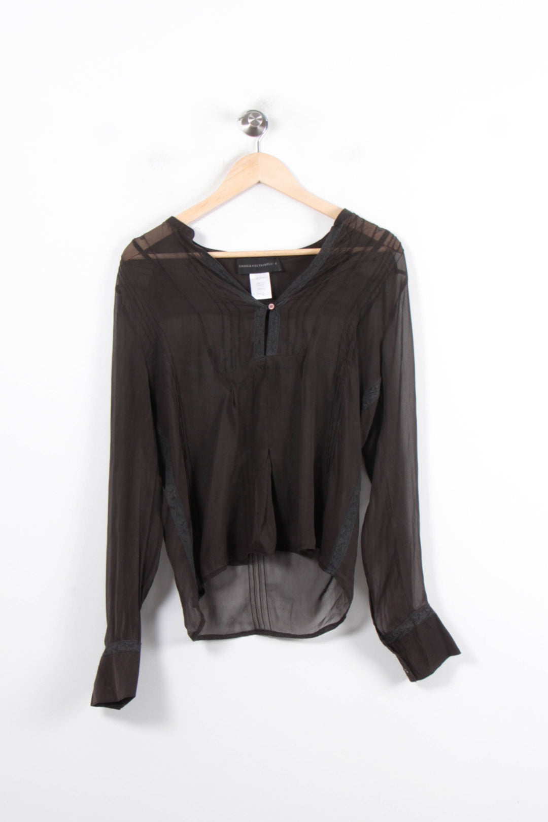 Blouse Noire - Taille M/38 de la marque Zadig&Voltaire | PARAD57017 - Vendu par Paradigme - Image 2