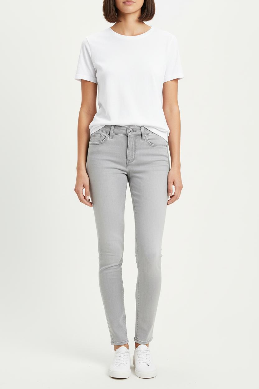 Jean Skinny Gris - Taille S/36 de la marque Levi's | PARAD57022 - Vendu par Paradigme - Image 1