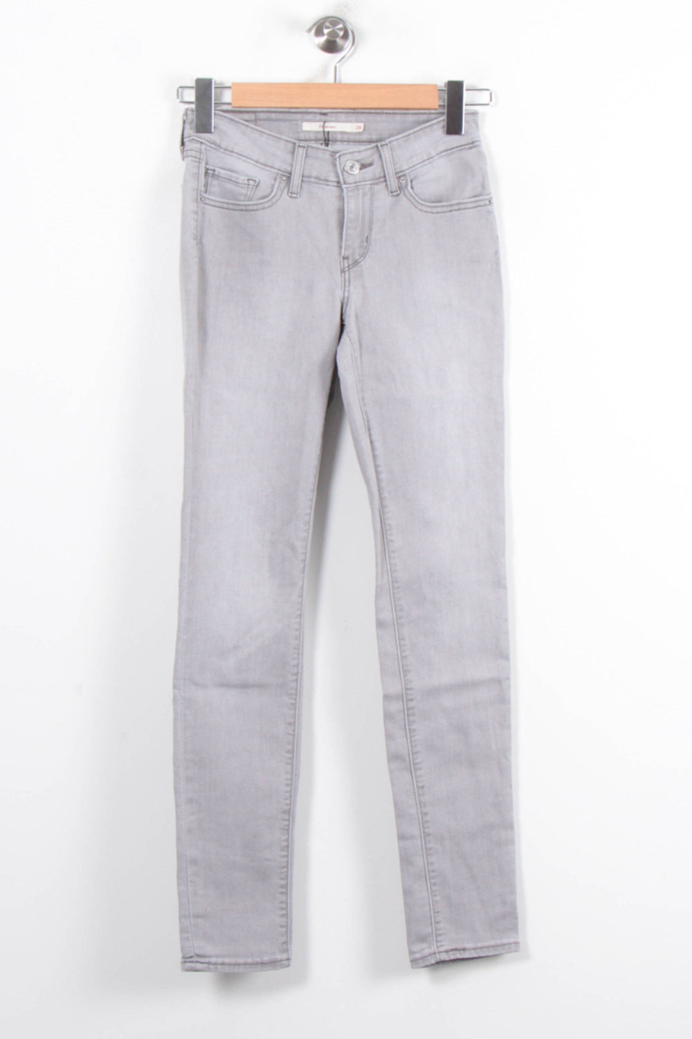 Jean Skinny Gris - Taille S/36 de la marque Levi's | PARAD57022 - Vendu par Paradigme - Image 2