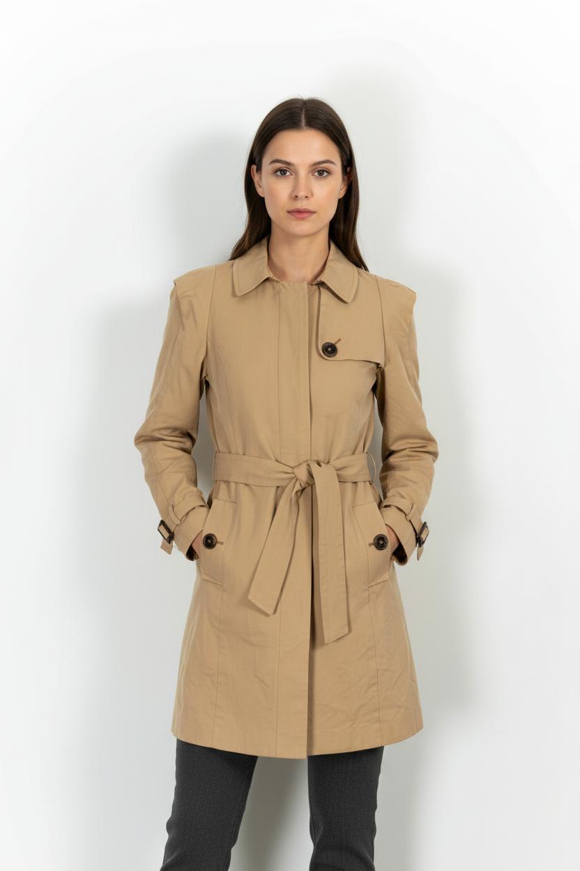 Trench Beige - Taille S/36 de la marque Maison 123 | PARAD57026 - Vendu par Paradigme - Image 1