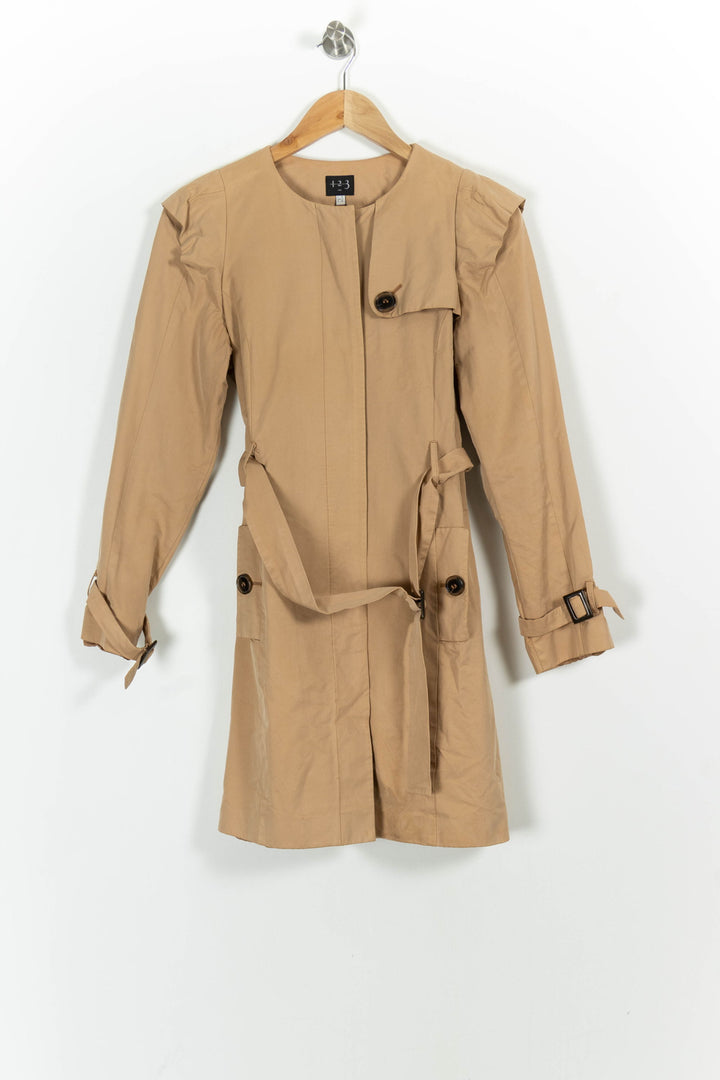 Trench Beige - Taille S/36 de la marque Maison 123 | PARAD57026 - Vendu par Paradigme - Image 2