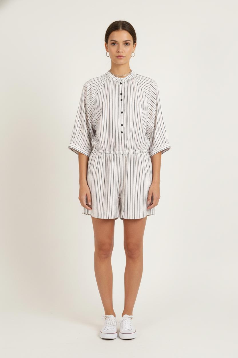 Combishort Blanc et Noir - Taille L/40 de la marque Maje | PARAD57043 - Vendu par Paradigme - Image 1