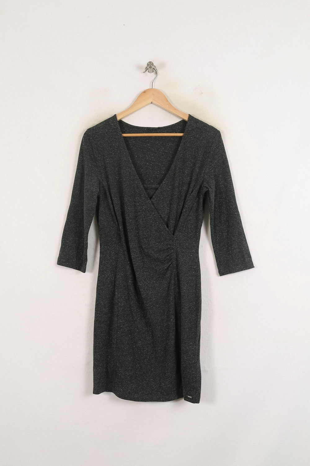 Robe Portefeuille Grise - Taille L/40 de la marque IKKS | PARAD57045 - Vendu par Paradigme - Image 2