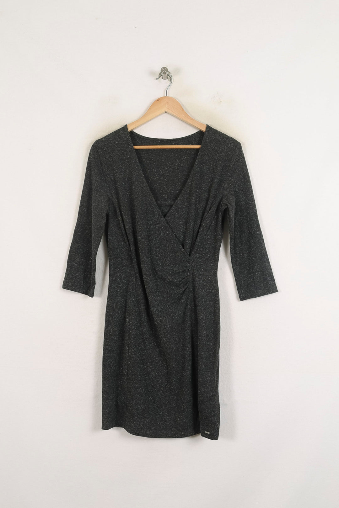 Robe Portefeuille Grise - Taille L/40 de la marque IKKS | PARAD57045 - Vendu par Paradigme - Image 2