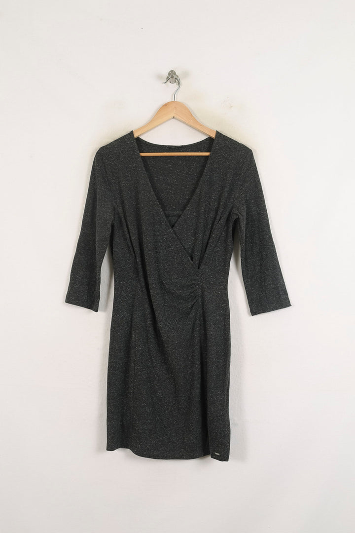 Robe Portefeuille Grise - Taille L/40 de la marque IKKS | PARAD57045 - Vendu par Paradigme - Image 2