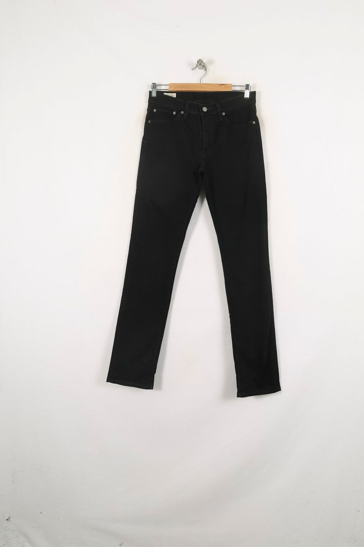 Jean Slim Noir - Taille L/40 de la marque Levi's | PARAD57051 - Vendu par Paradigme - Image 2
