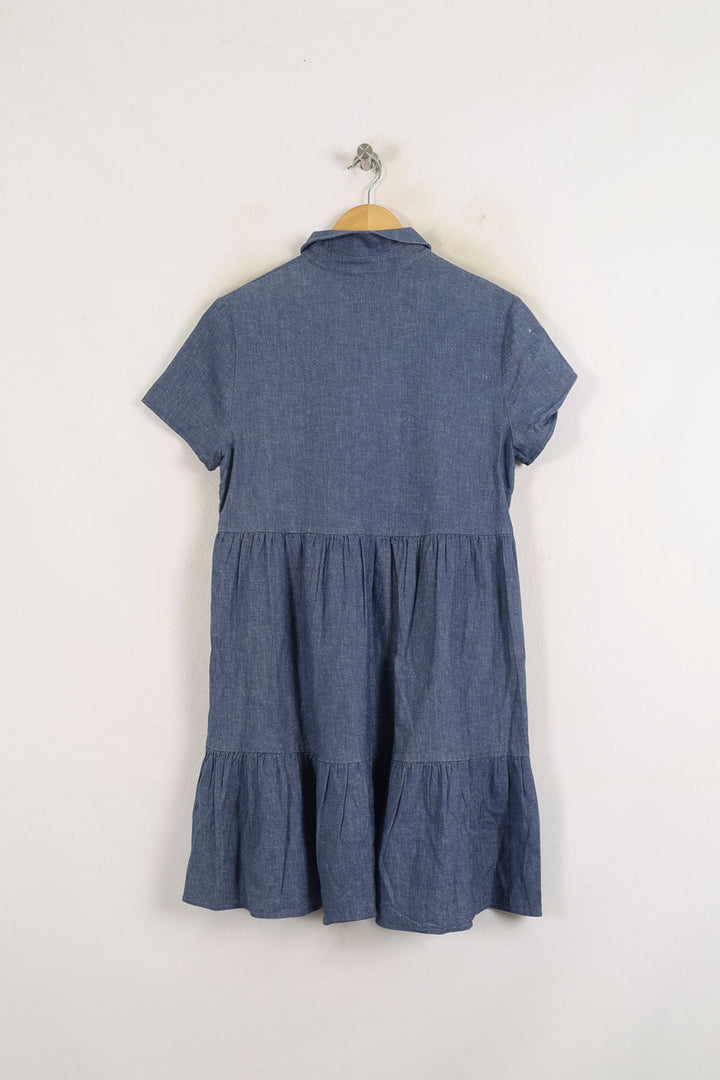 Robe Chemise Bleue - Taille L/40 de la marque Claudie Pierlot | PARAD57052 - Vendu par Paradigme - Image 4