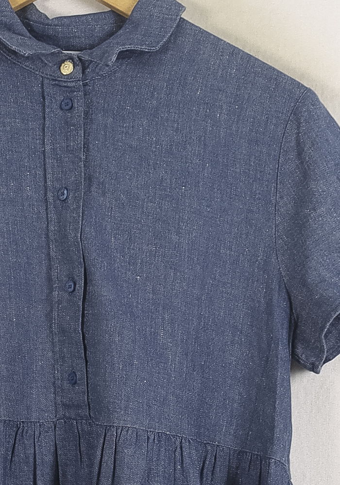 Robe Chemise Bleue - Taille L/40 de la marque Claudie Pierlot | PARAD57052 - Vendu par Paradigme - Image 3