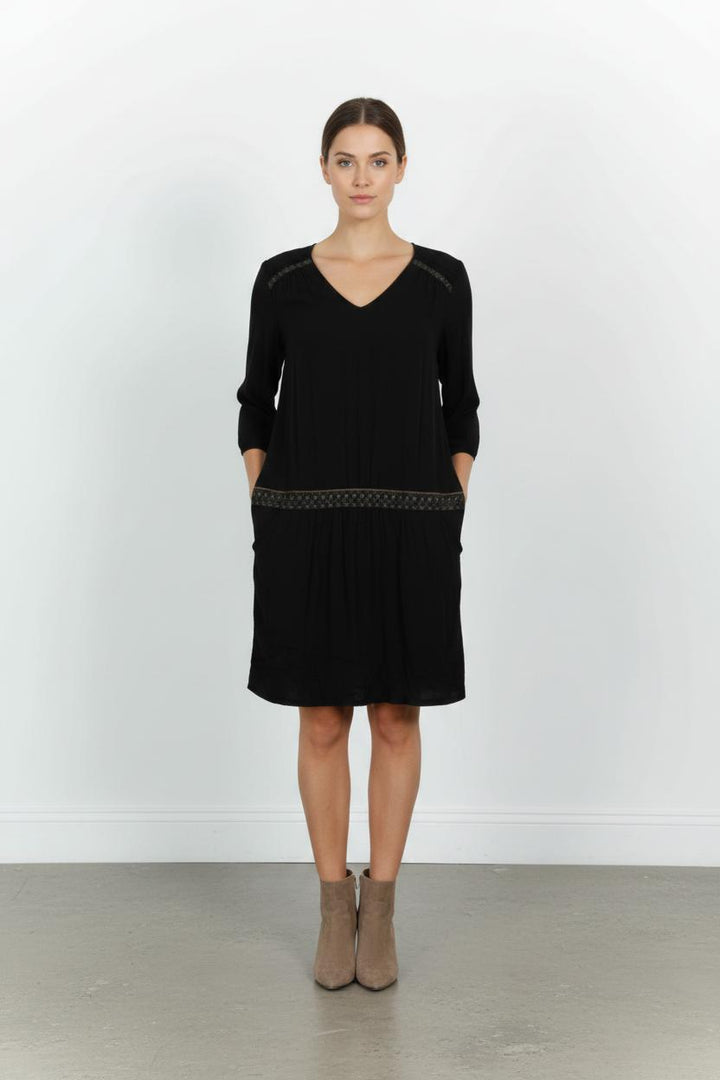 Robe Droite Noire - Taille S/36 de la marque Sud express | PARAD57057 - Vendu par Paradigme - Image 1