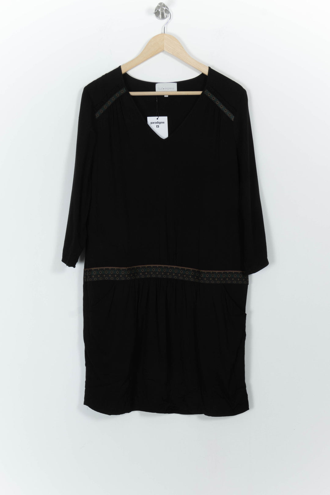 Robe Droite Noire - Taille S/36 de la marque Sud express | PARAD57057 - Vendu par Paradigme - Image 2