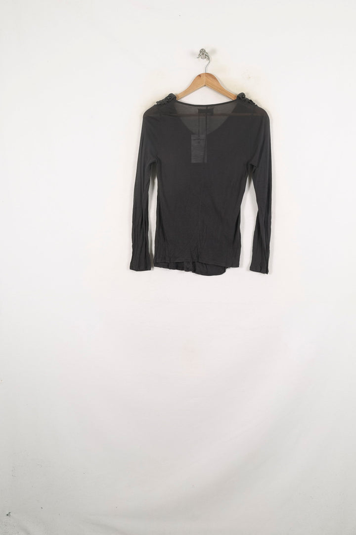 Cardigan Gris - Taille S/36 de la marque The Kooples | PARAD57062 - Vendu par Paradigme - Image 4
