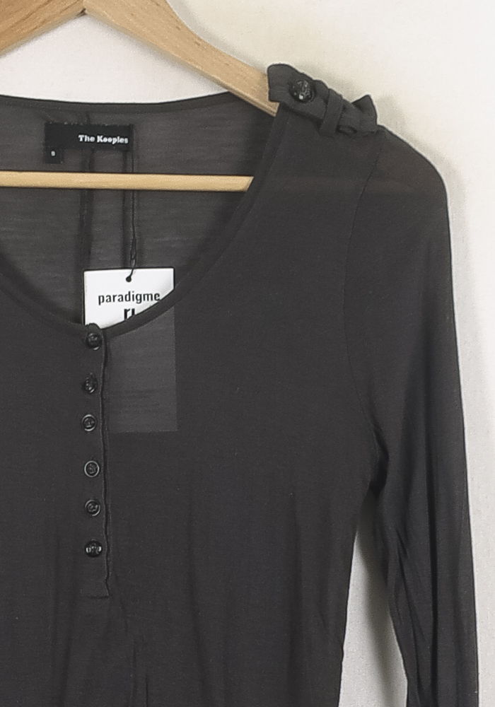 Cardigan Gris - Taille S/36 de la marque The Kooples | PARAD57062 - Vendu par Paradigme - Image 3