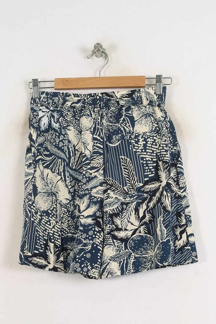 Short Bleu et Blanc - Taille S/36 de la marque Caroll | PARAD57073 - Vendu par Paradigme - Image 4