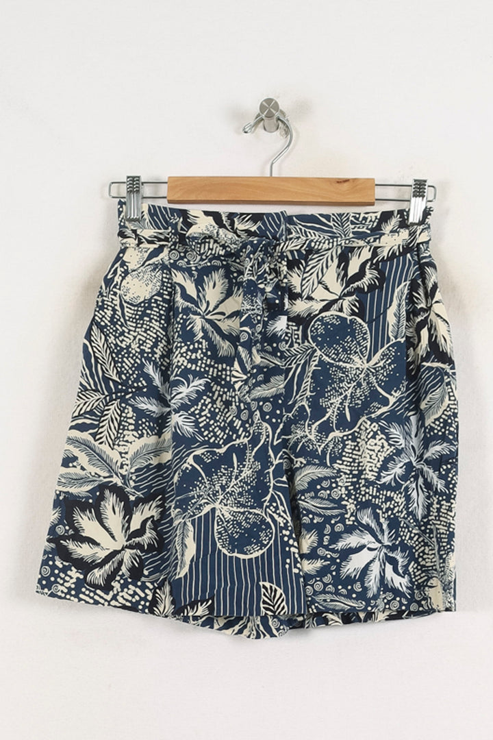 Short Bleu et Blanc - Taille S/36 de la marque Caroll | PARAD57073 - Vendu par Paradigme - Image 2