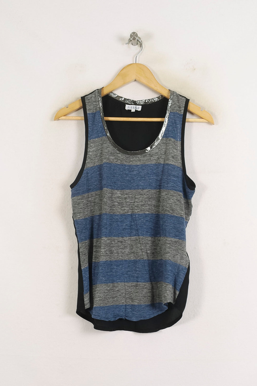 Débardeur Bleu et Gris - Taille S/36 de la marque Claudie Pierlot | PARAD57094 - Vendu par Paradigme - Image 2