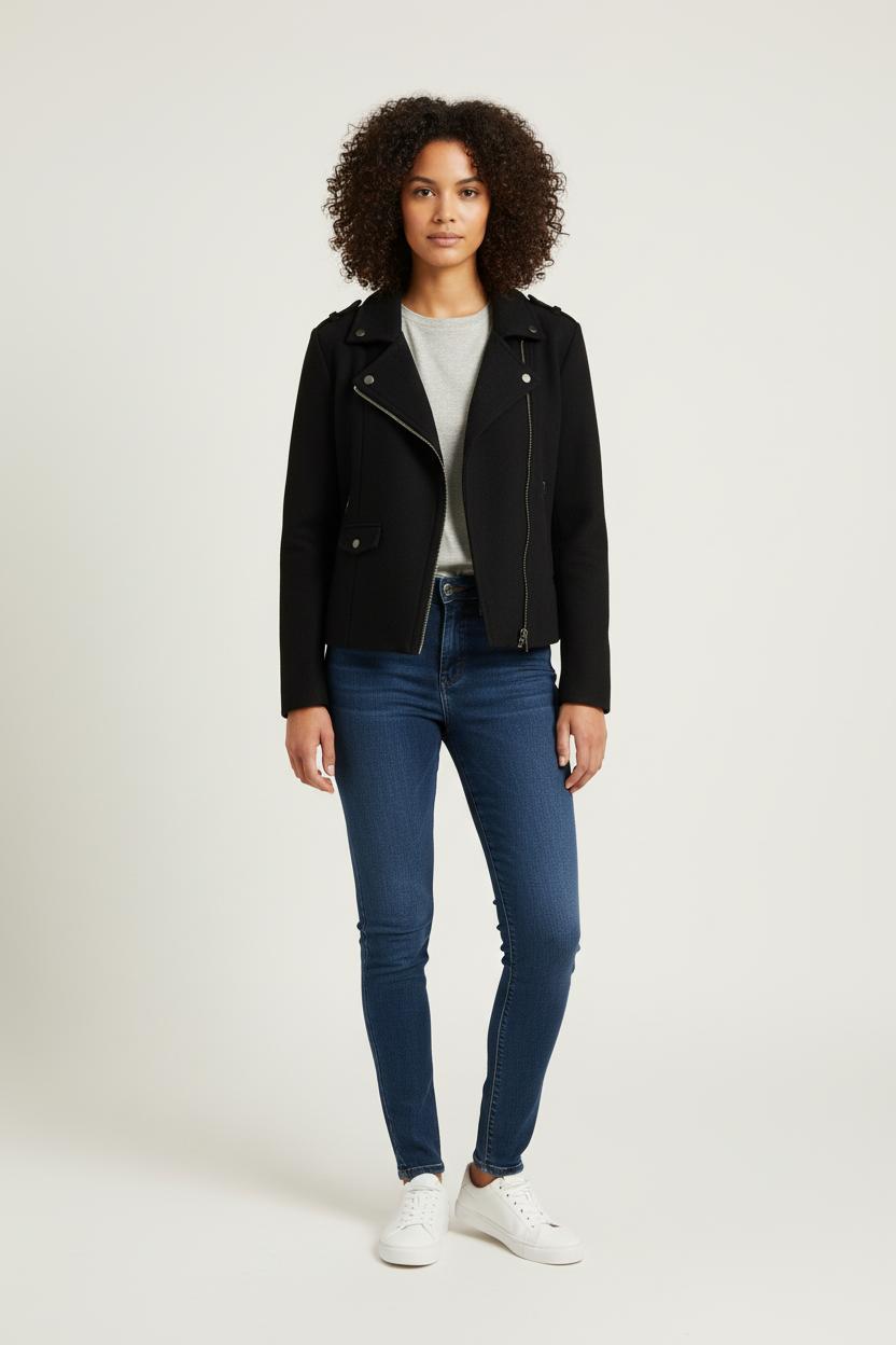 Blouson Noir - Taille S/36 de la marque IKKS | PARAD57105 - Vendu par Paradigme - Image 1