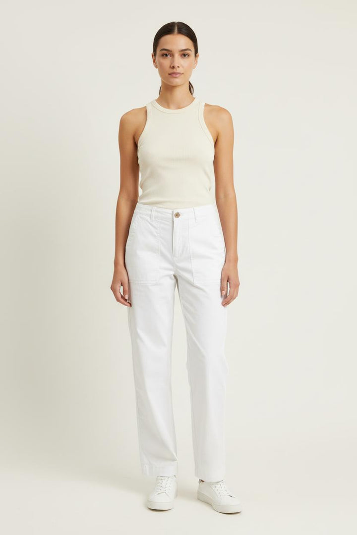 Pantalon Blanc - Taille M/38 de la marque Caroll | PARAD57112 - Vendu par Paradigme - Image 1