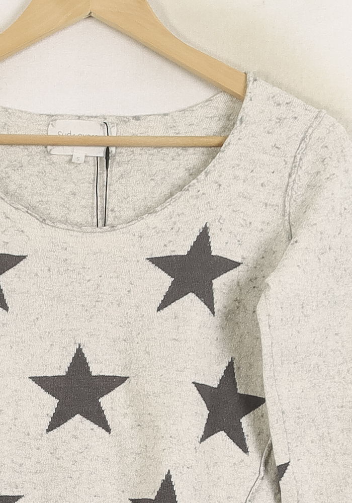 Pull Gris et Noir - Taille S/36 de la marque Sud express | PARAD57113 - Vendu par Paradigme - Image 3