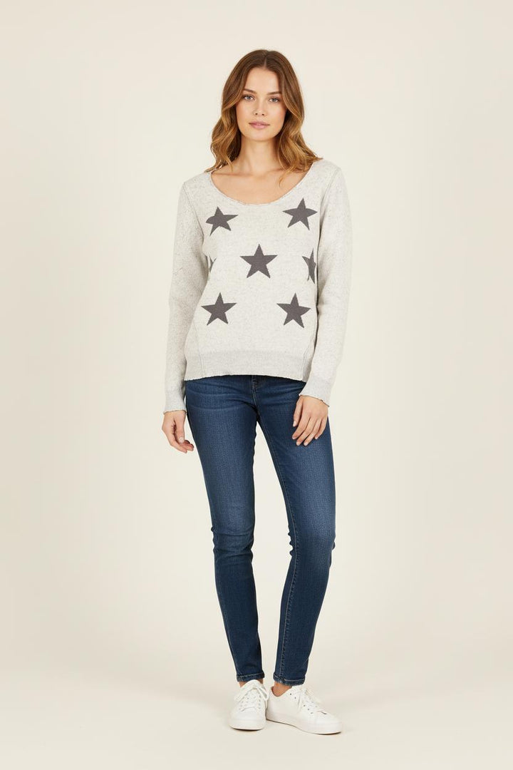 Pull Gris et Noir - Taille S/36 de la marque Sud express | PARAD57113 - Vendu par Paradigme - Image 1