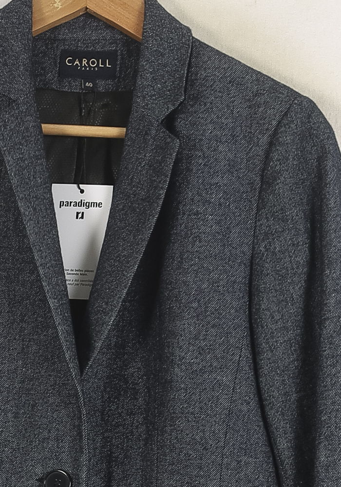 Veste Bleue - Taille L/40 de la marque Caroll | PARAD57114 - Vendu par Paradigme - Image 3
