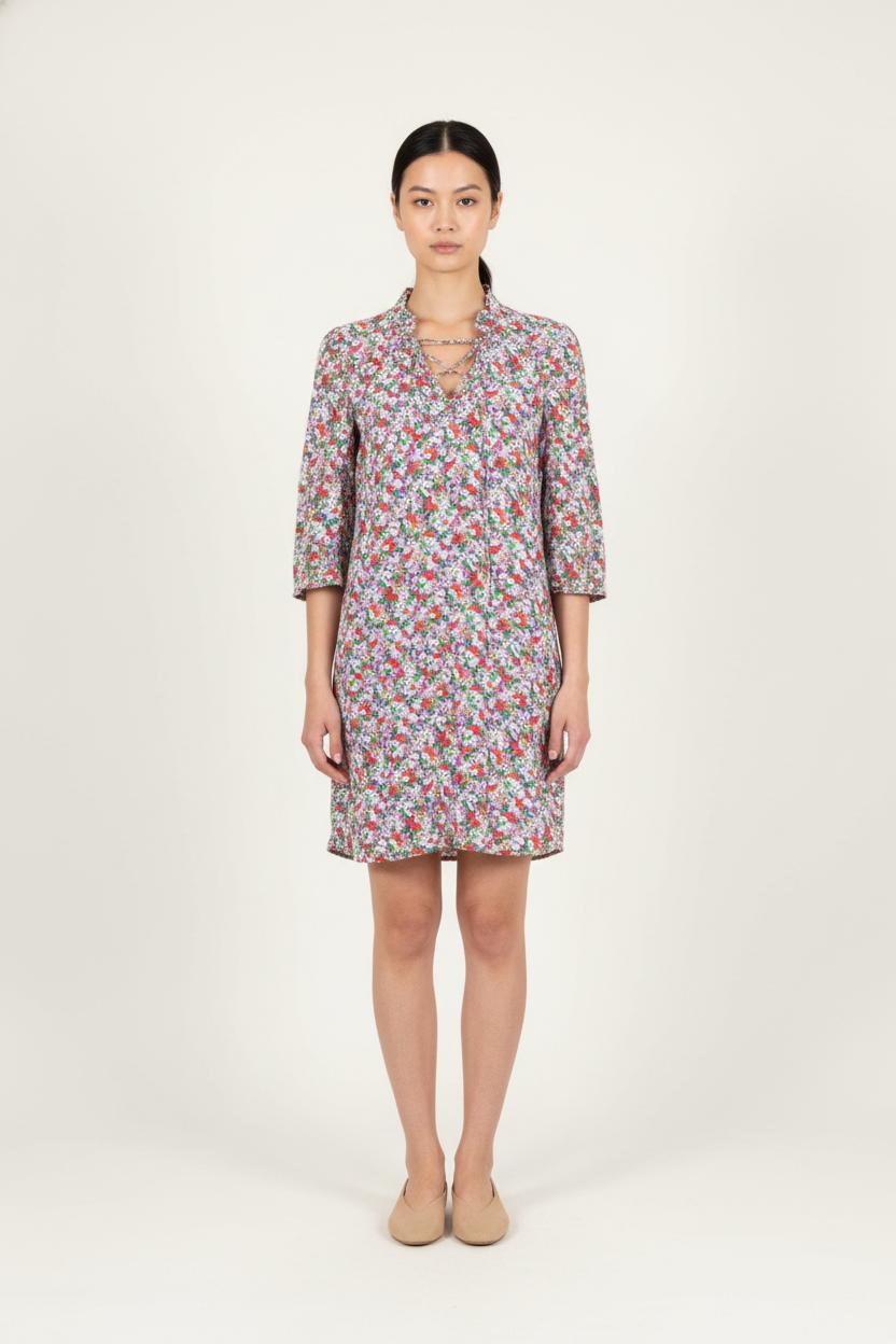 Robe Fleurie Multicolore - Taille S/36 de la marque Claudie Pierlot | PARAD57122 - Vendu par Paradigme - Image 1