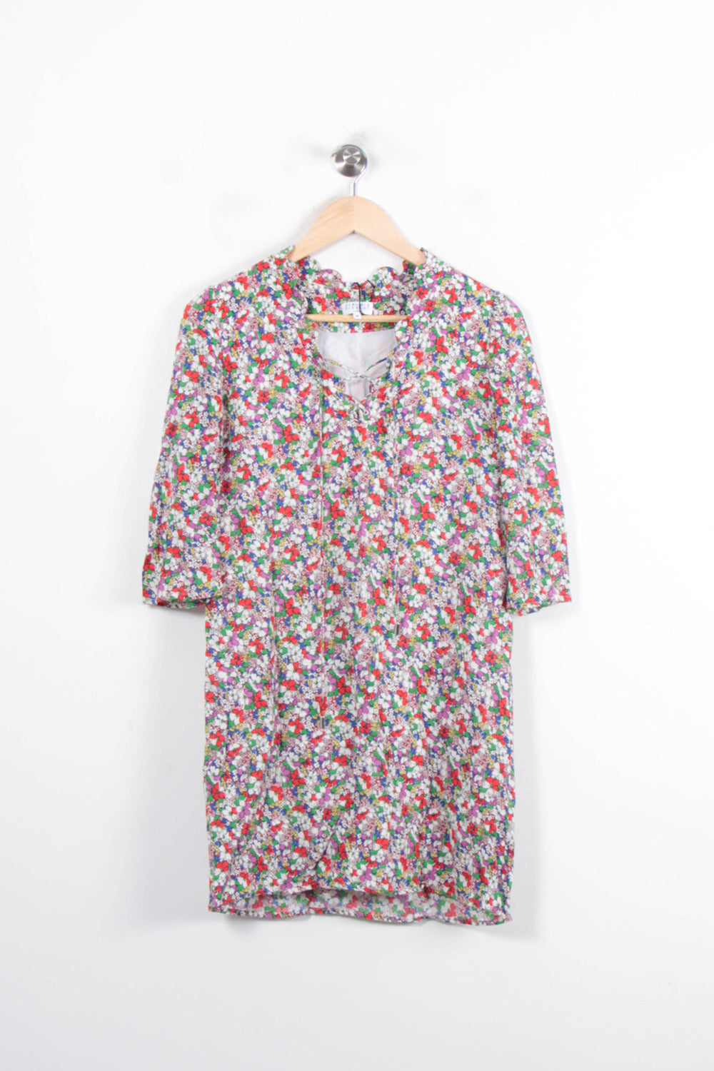 Robe Fleurie Multicolore - Taille S/36 de la marque Claudie Pierlot | PARAD57122 - Vendu par Paradigme - Image 2