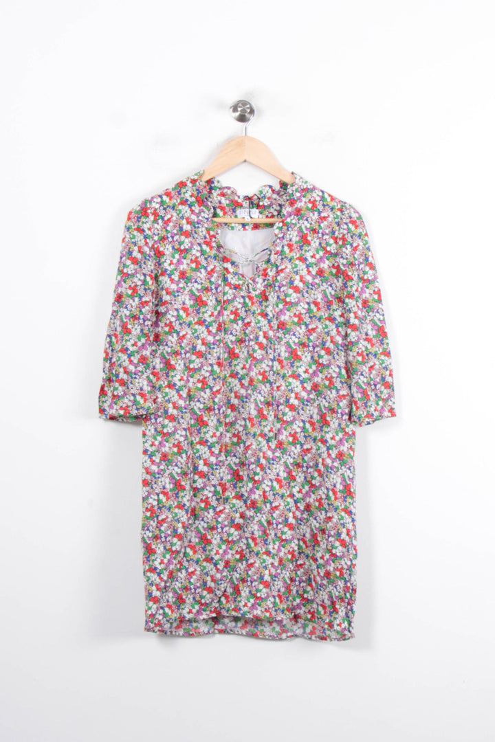 Robe Fleurie Multicolore - Taille S/36 de la marque Claudie Pierlot | PARAD57122 - Vendu par Paradigme - Image 2