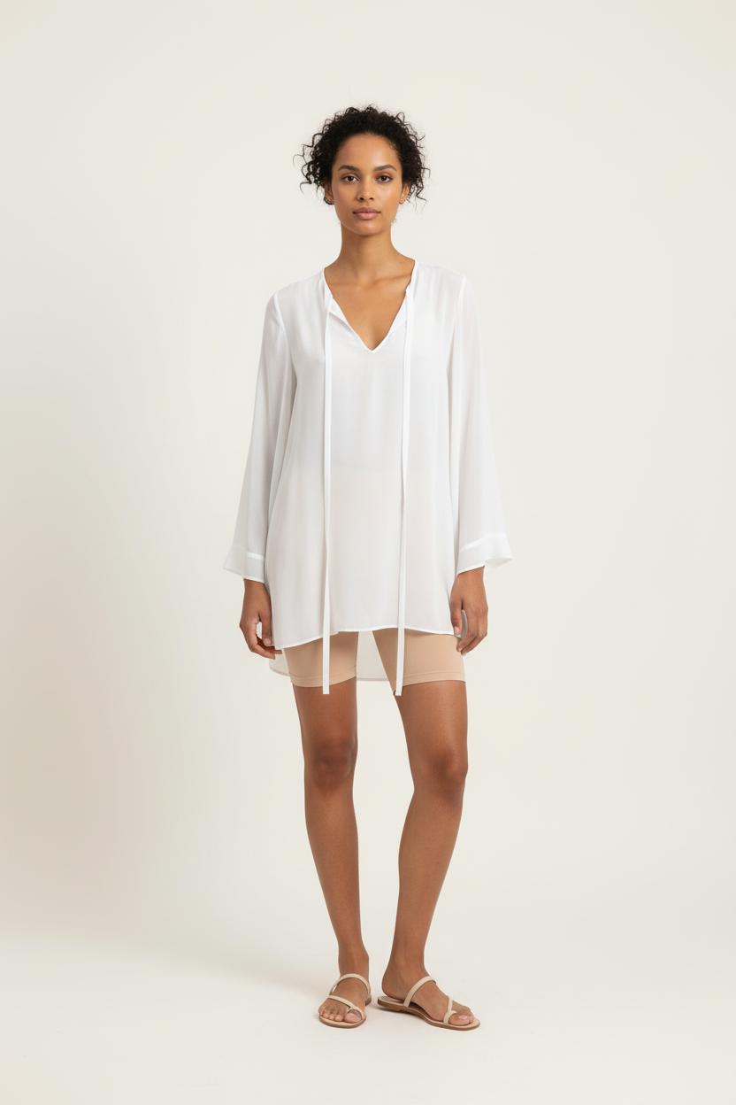 Tunique Blanche - Taille S/36 de la marque Claudie Pierlot | PARAD57123 - Vendu par Paradigme - Image 1