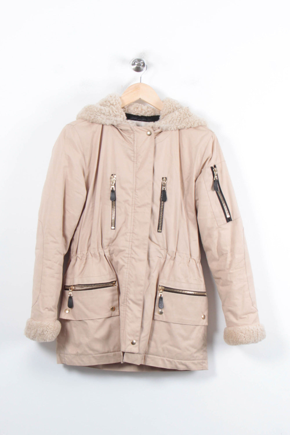 Parka Beige - Taille S/36 de la marque Sandro | PARAD57127 - Vendu par Paradigme - Image 2