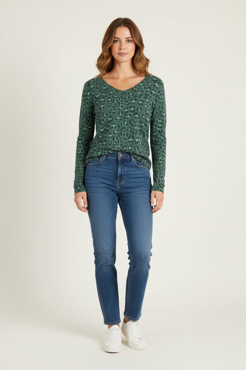 Pull Vert - Taille S/36 de la marque Sud express | PARAD57133 - Vendu par Paradigme - Image 1