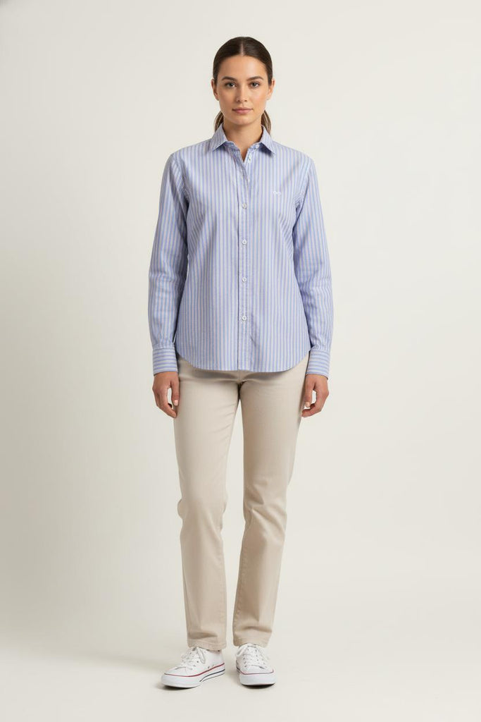 Chemise Rayée Bleue et Rose Taille M/38 Comptoir des Cotonniers
