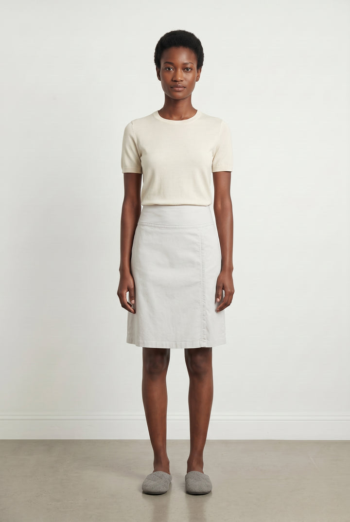 Jupe Midi Beige - Taille XS/34 de la marque Caroll | PARAD57138 - Vendu par Paradigme - Image 1