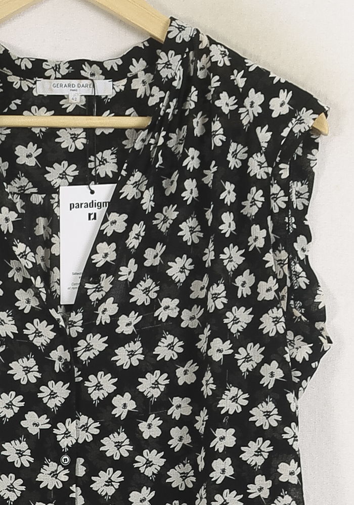 Chemisier Noir et Blanc - Taille XL/42 de la marque Gerard Darel | PARAD57141 - Vendu par Paradigme - Image 3