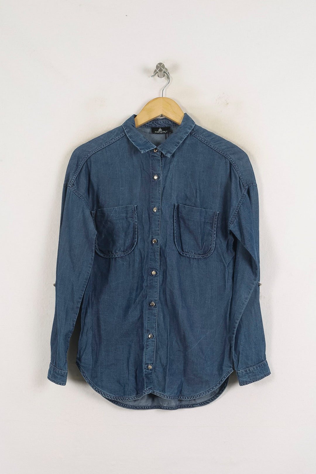 Chemise en Jean Bleue - Taille XS/34 de la marque One Step | PARAD57148 - Vendu par Paradigme - Image 2