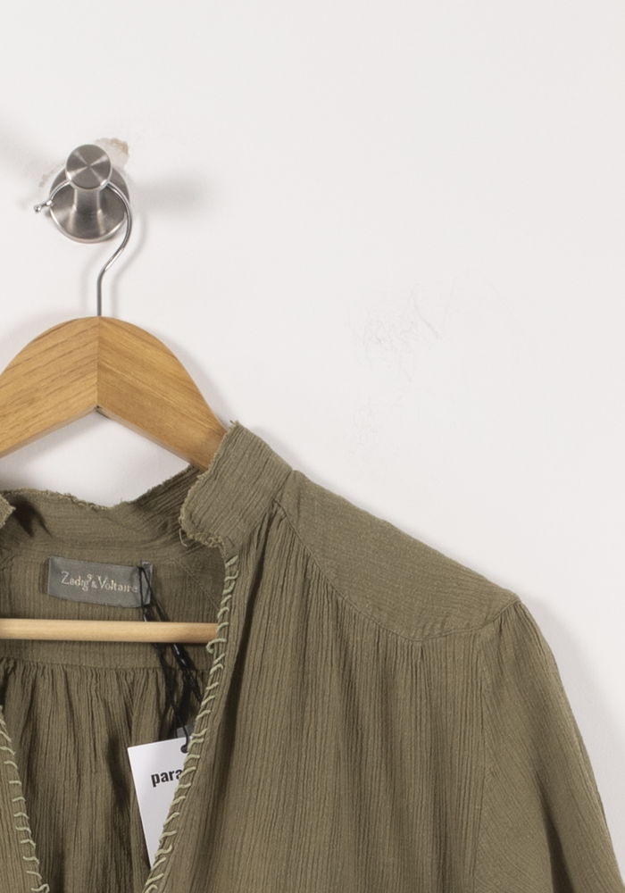 Blouse Verte - Taille L/40 de la marque Zadig&Voltaire | PARAD57151 - Vendu par Paradigme - Image 3