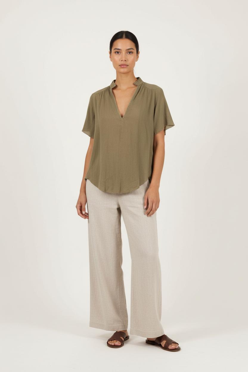 Blouse Verte - Taille L/40 de la marque Zadig&Voltaire | PARAD57151 - Vendu par Paradigme - Image 1