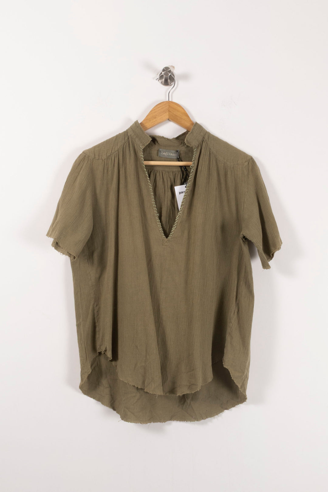 Blouse Verte - Taille L/40 de la marque Zadig&Voltaire | PARAD57151 - Vendu par Paradigme - Image 2