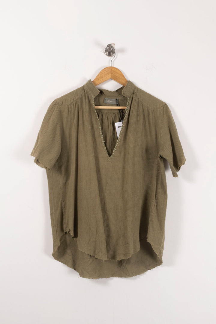 Blouse Verte - Taille L/40 de la marque Zadig&Voltaire | PARAD57151 - Vendu par Paradigme - Image 2