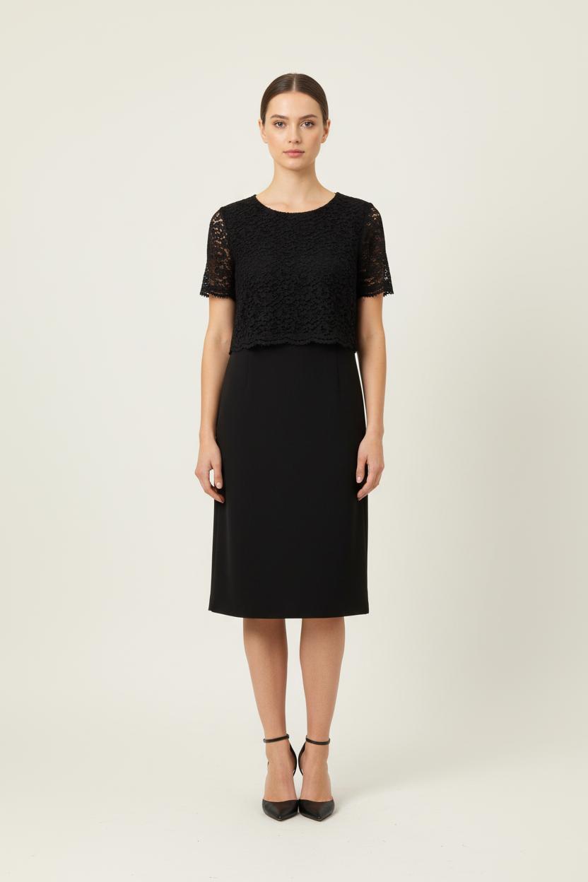 Robe Midi Noire - Taille S/36 de la marque The Kooples | PARAD57153 - Vendu par Paradigme - Image 1