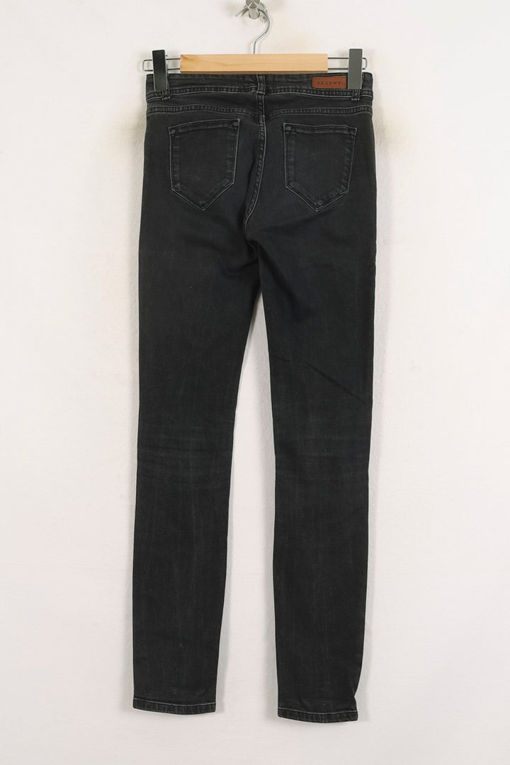 Jean Skinny Noir - Taille S/36 de la marque Sézane | PARAD57161 - Vendu par Paradigme - Image 4