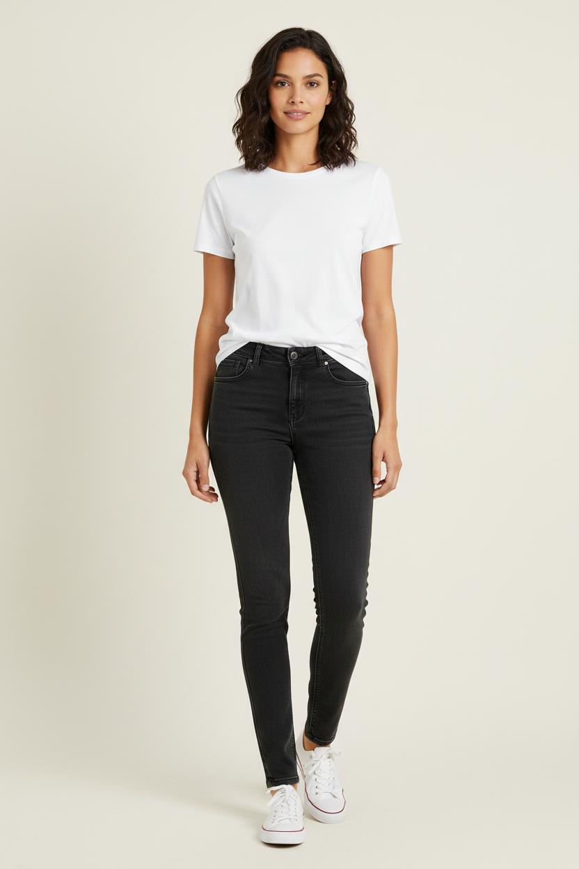 Jean Skinny Noir - Taille S/36 de la marque Sézane | PARAD57161 - Vendu par Paradigme - Image 1