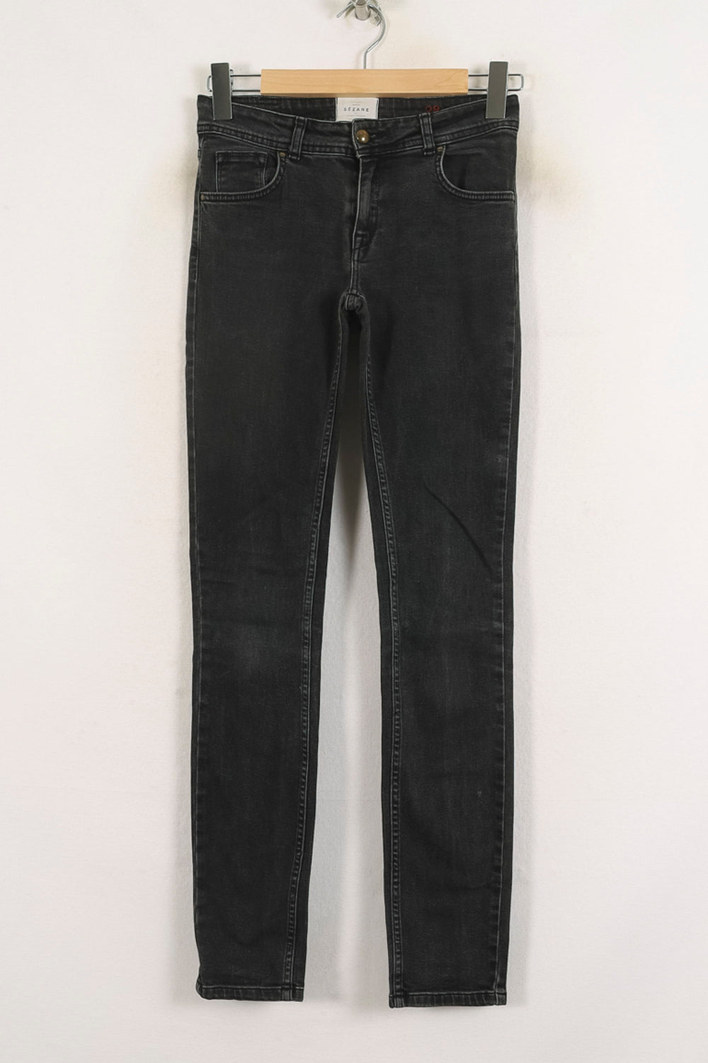 Jean Skinny Noir - Taille S/36 de la marque Sézane | PARAD57161 - Vendu par Paradigme - Image 2