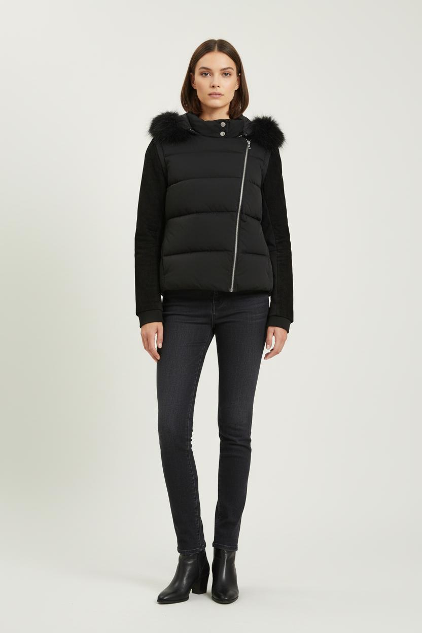 Doudoune Noire - Taille S/36 de la marque Maje | PARAD57163 - Vendu par Paradigme - Image 1